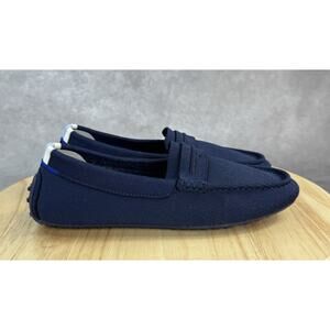 Rothy’s The Driver Loafer Navy Blue Knit Slip On Flats Women’s Size 7.5